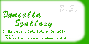 daniella szollosy business card